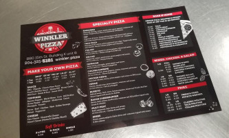 Winkler Pizza menu