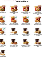 Mcdonalds menu