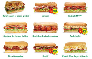 Subway Restaurants menu