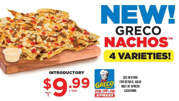 Greco Pizza Xpress menu