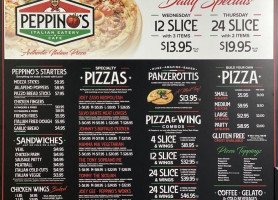 Peppinos Pizzeria menu