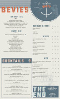 The Salty Dog menu