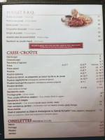 Chateau Acropole menu