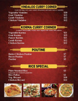 Pabla Curry House menu