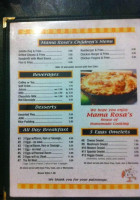 Mama Rosa menu