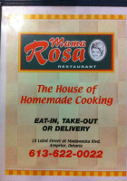 Mama Rosa menu