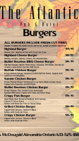 Atlantic Pub Eatery menu