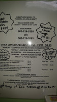 Shirley's Spud Wagon menu