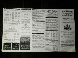 Le Saint Pub menu