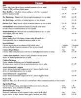 Le Saint Pub menu