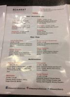 Beanery Coffeehouse Eatery menu