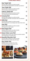 Red Fin Sushi Grill menu