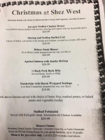 Chez West menu