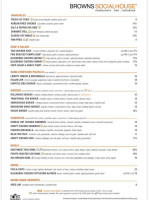 Browns Socialhouse Chestermere menu