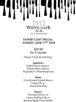 White Gate Inn menu