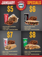 Burrito Jax Cole Harbour menu