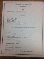 North Street Cafe menu