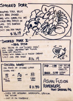 Smoking Pig menu