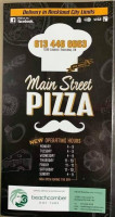 Main Street Pizza Rockland menu