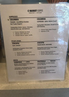 C Market Coffee menu