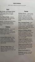 Riverside Hideaway menu