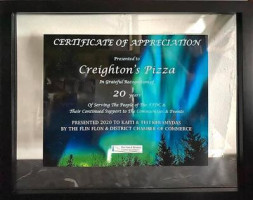 Creighton's Pizza Ltd menu