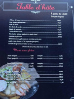 Restaurant Jojo menu