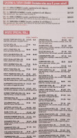 Sakura Sushi Cobourg menu