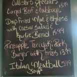 Callister's Country Kitchen Carta