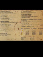 Captain's Pizza menu