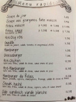 Le Relais Du Souvenir menu