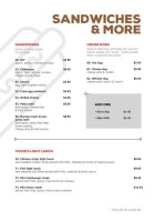 Vickies Snack Bar menu