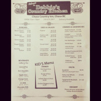 Debbie's Country Kitchen menu