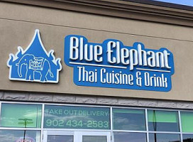 The Blue Elephant outside