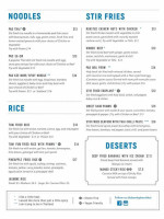 The Blue Elephant menu