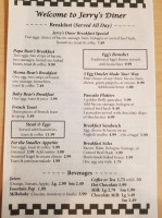 Jerry's Diner menu