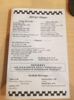 Jerry's Diner menu