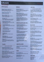 Graze Food Drink menu