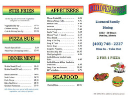 Piccolo 2 For 1 Pizza Pasta menu