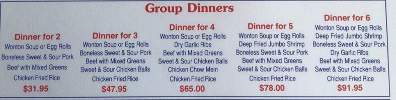 Highway 45 menu