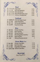 Bentley's Grill Chinese Cuisine Liquor Store menu