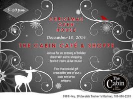 The Cabin Cafe And Shoppe menu