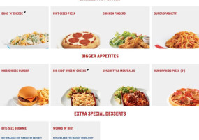 Boston Pizza menu