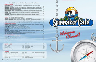 Spinnaker Cafe menu