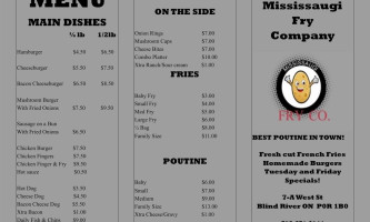 Mississaugi Fry Company menu