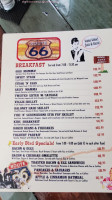 Route 66 Diner Pub menu