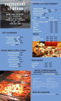 Restaurant Le Heron menu