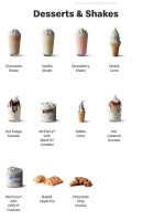 Mcdonald's menu