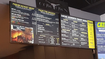 Cowtown Beef Shack menu