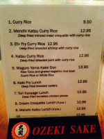 Toshi Japanese menu